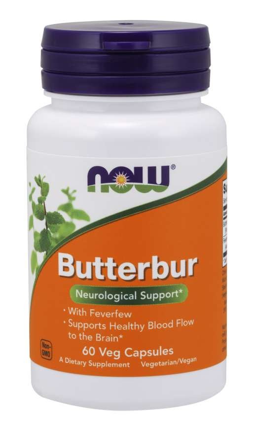 NOW FOODS Butterbur 75 mg 60 kapsulių