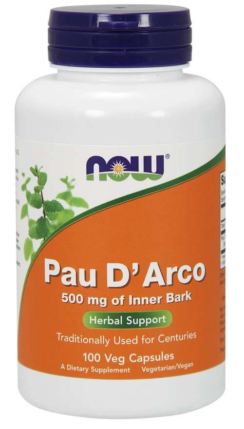 Now Foods Pau D'Arco 500 mg 100 kapsulių