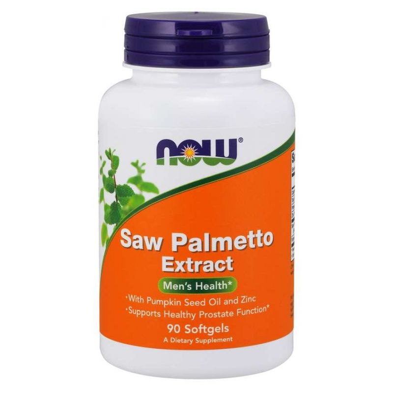 Now Foods“ sabalpalmių ekstraktas – sabalpalmė + moliūgų sėklų aliejus + cinkas 90 kapsulių