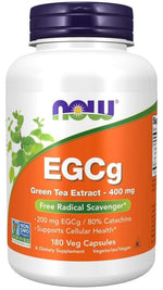 NOW FOODS EGCg žaliosios arbatos ekstraktas - žaliosios arbatos ekstraktas 400 mg 180 kapsulių