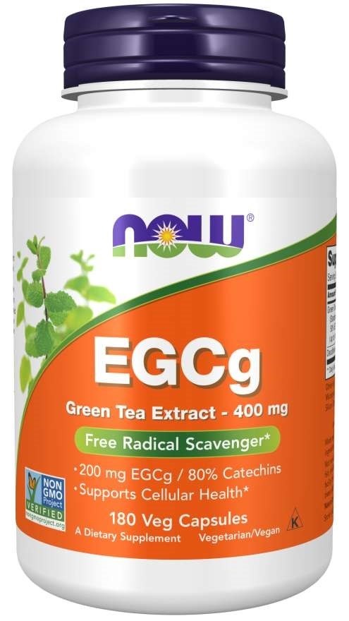 NOW FOODS EGCg žaliosios arbatos ekstraktas - žaliosios arbatos ekstraktas 400 mg 180 kapsulių