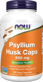 Now Foods Psyllium Husk kapsulės 500 mg 500 kapsulių