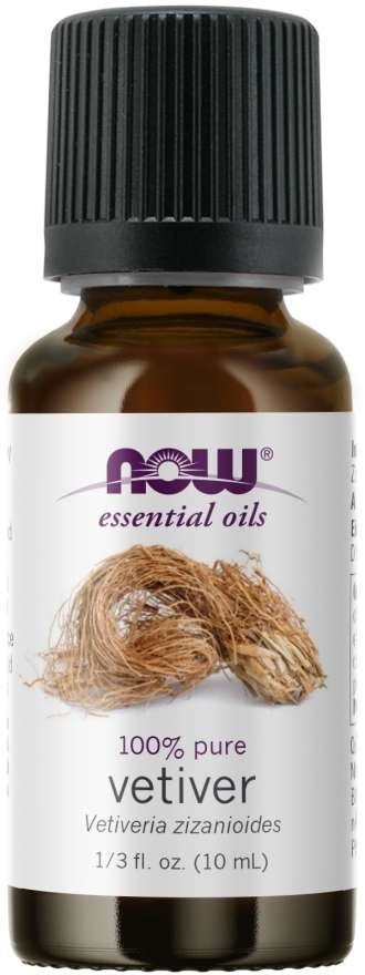 NOW FOODS 100 % vetiverijų aliejus 10 ml