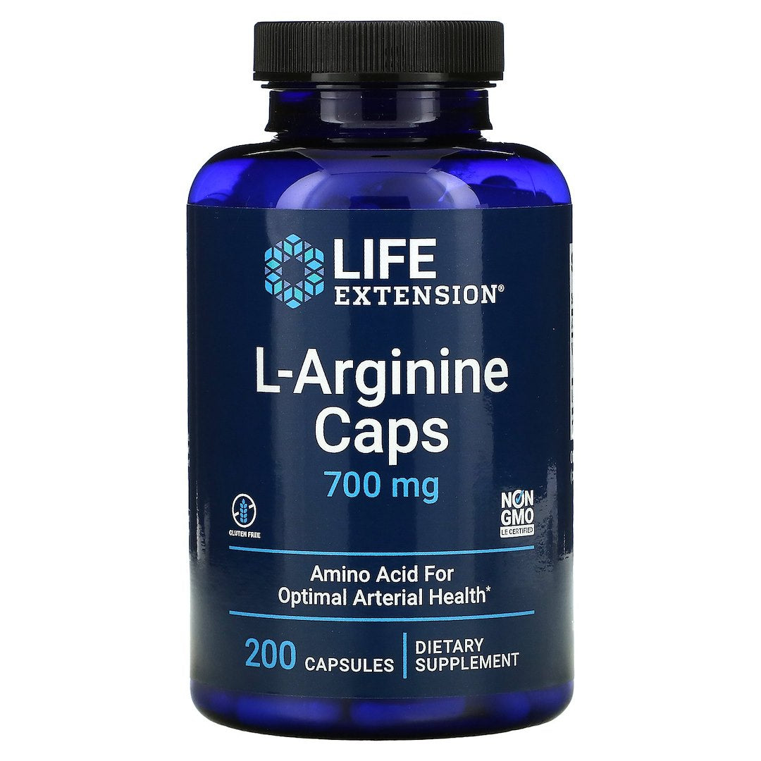 Life Extension L-argininas 700 mg 200 kapsulių
