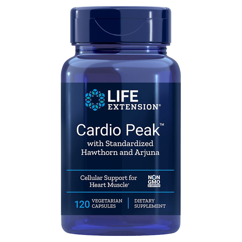 LIFE EXTENSION Cardio Peak - širdies ir kraujagyslių sistemos palaikymas 120 kapsulių