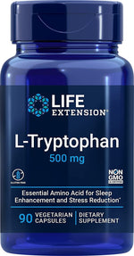 Life Extension L-triptofanas 500 mg 90 kapsulių
