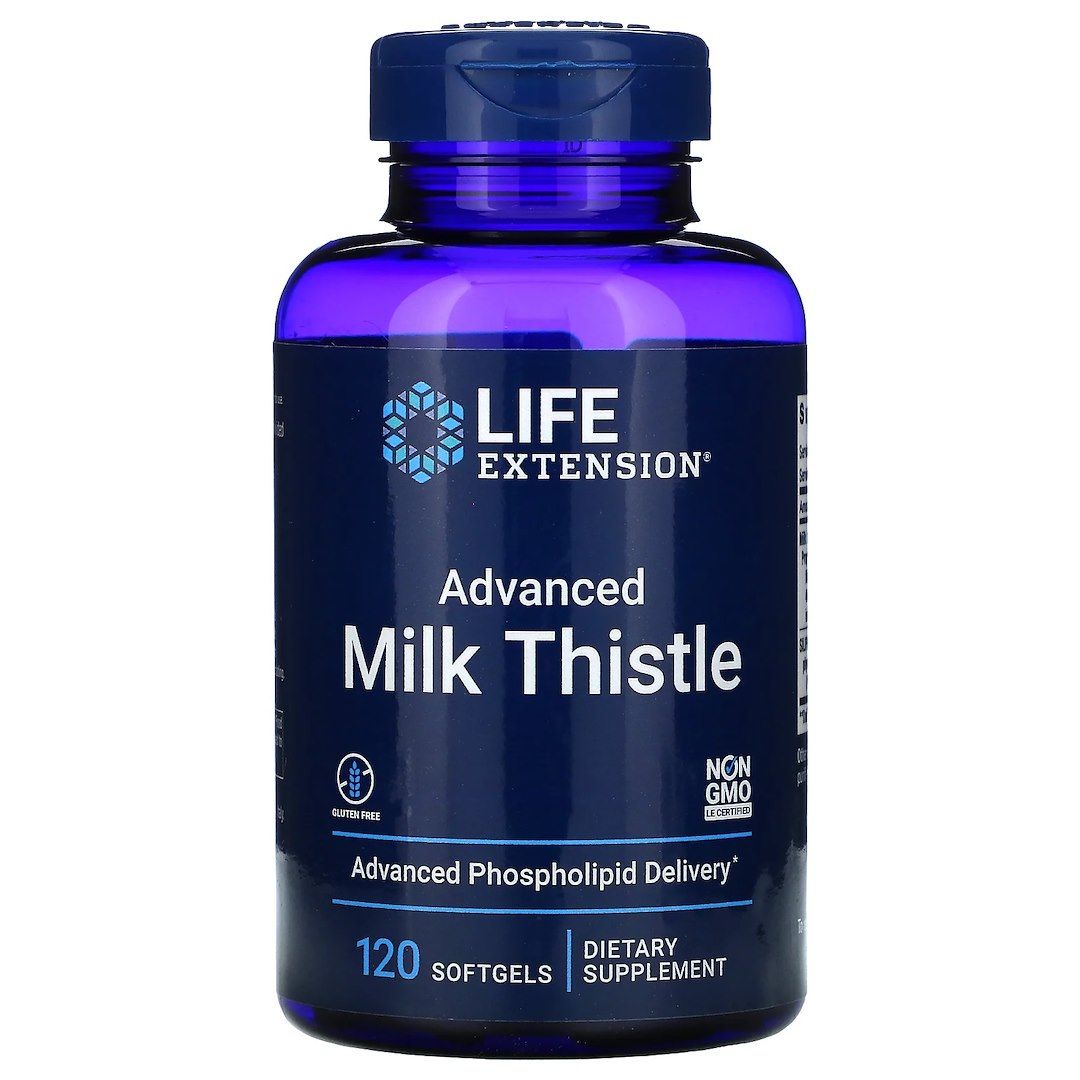 Life Extension Advanced Milk Thistle - Milk Thistle 120 kapsulių