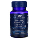 Life Extension Mažos dozės vitaminas K2 MK7 90 kapsulių