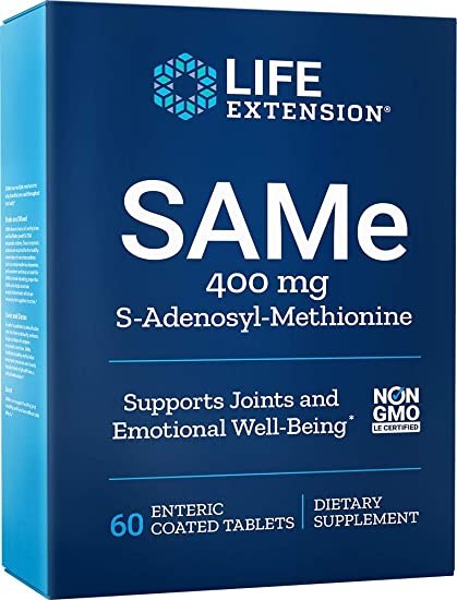 Life Extension SAMe 400 mg 60 tablečių