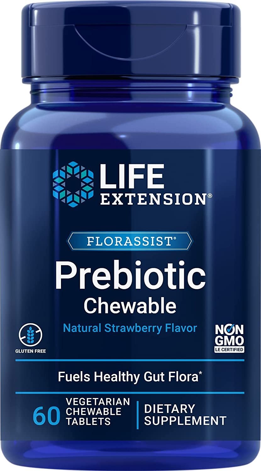 Life Extension Florassist prebiotikų kramtomosios tabletės 60 tablečių