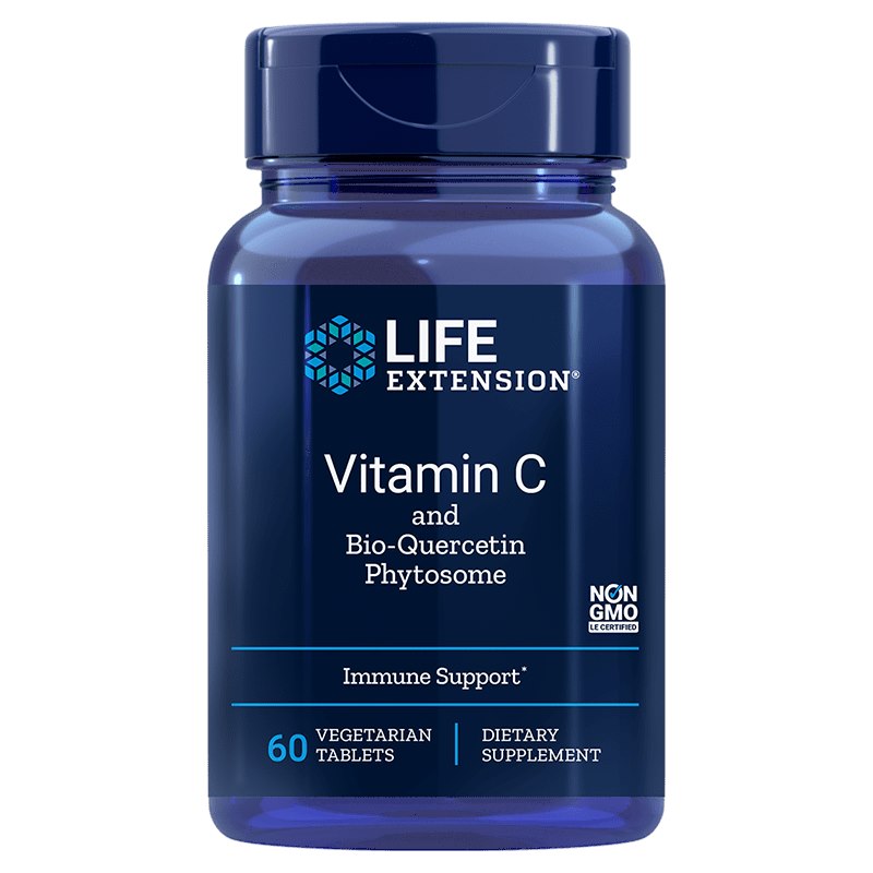 Life Extension Vitaminas C ir biokvercetino fitosoma 60 tablečių