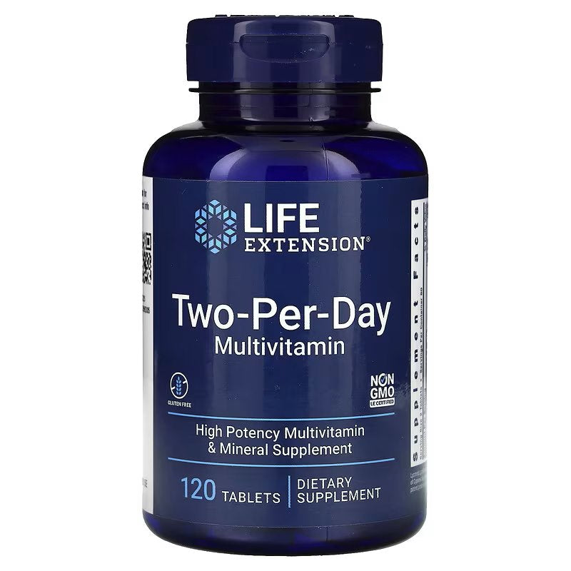 Life Extension Dviejų per dieną multivitaminų tabletės 120 tablečių