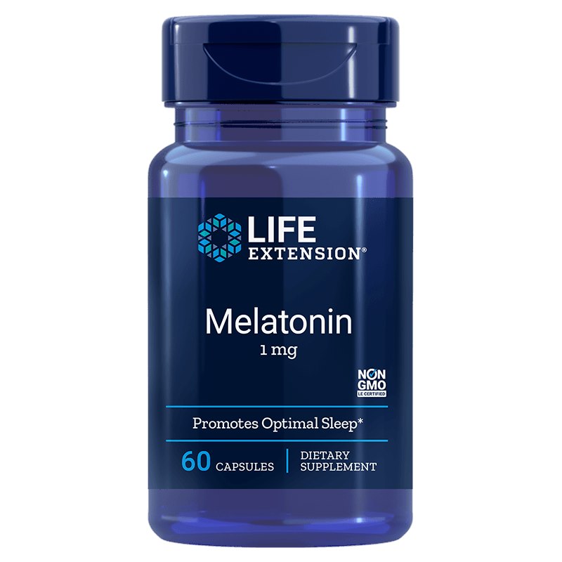 Life Extension Melatoninas 1 mg 60 kapsulių