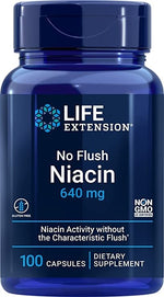 Life Extension Be praplovimo Niacinas 640 mg 100 kapsulių