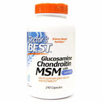 DOCTOR'S BEST gliukozaminas + chondroitinas + MSM 240 kapsulių