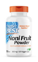 DOCTOR'S BEST noni vaisių milteliai 650 mg 120 kapsulių