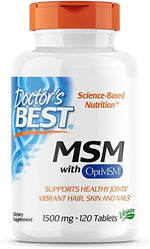 Doctor's Best MSM su OptiMSM 120 tablečių