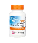 DOCTOR'S BEST PepZin Gl – cinkas + L-karnozinas 120 kapsulių
