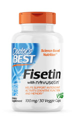 DOCTOR'S BEST Fisetin - Novusetin 30 kapsulių