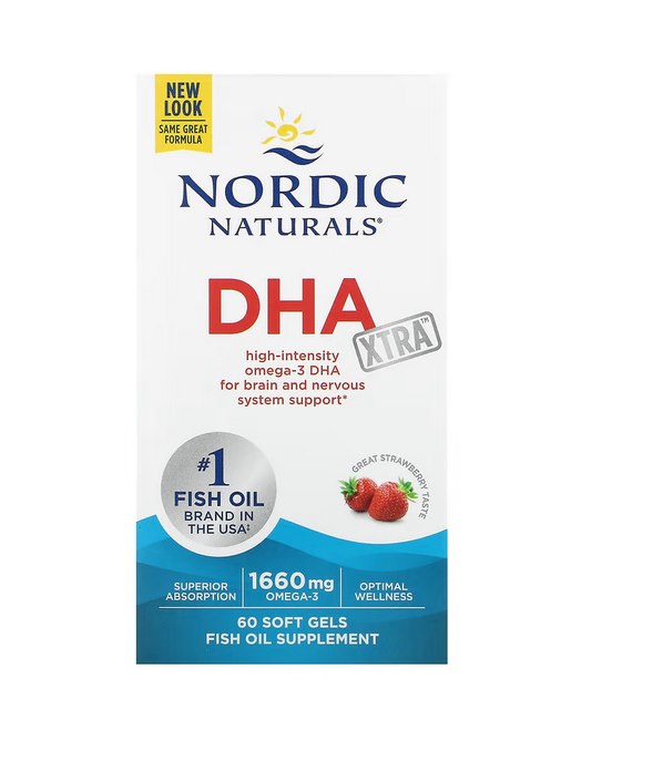 NORDIC NATURALS DHA Xtra Omega-3 aliejus 60 kapsulių