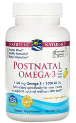 NORDIC NATURALS pogimdyminis Omega-3 60 kapsulių