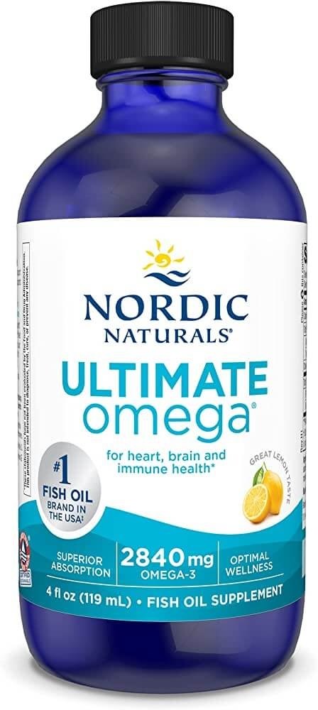 NORDIC NATURALS Ultimate Omega, citrinų skonio, 2840 mg 119 ml
