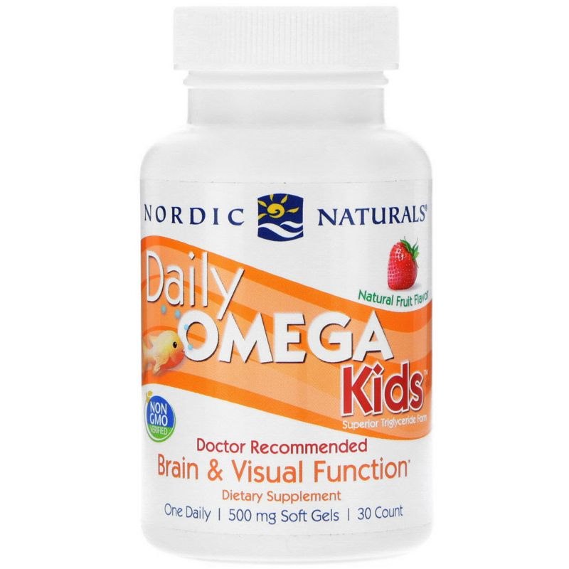 NORDIC NATURALS Daily Omega Kids 30 kapsulių