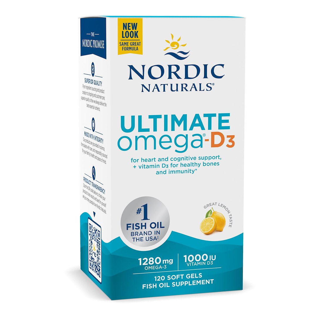NORDIC NATURALS Ultimate Omega-D3 120 kapsulių
