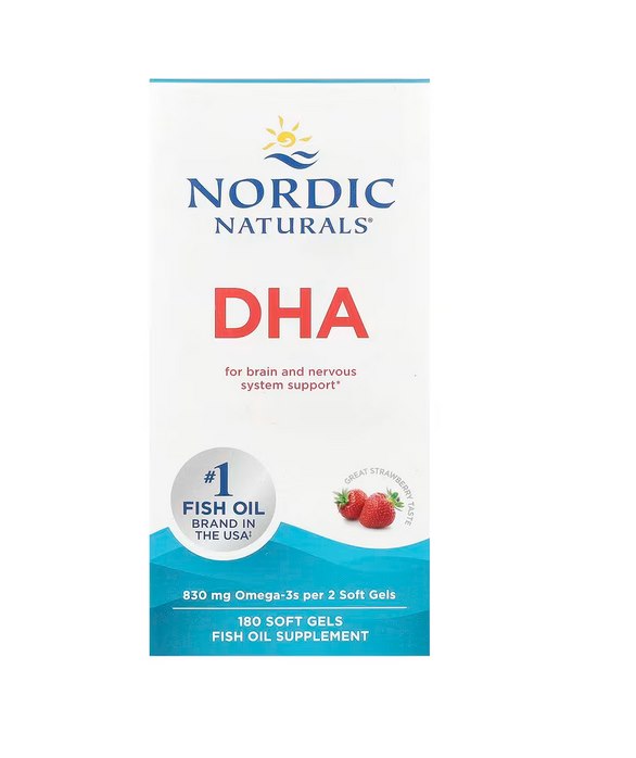 NORDIC NATURALS DHA Omega-3 aliejus 180 kapsulių
