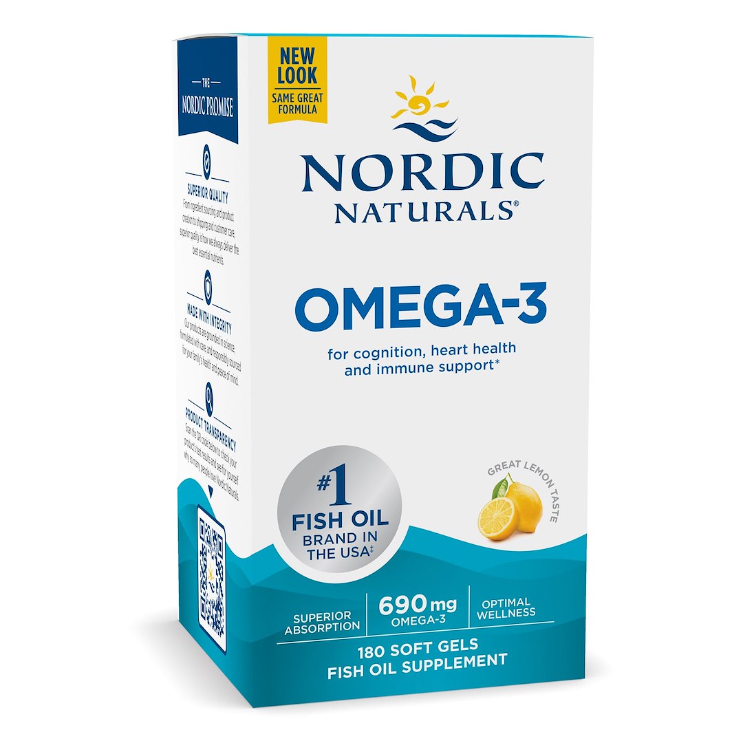 NORDIC NATURALS Omega-3, citrinų skonio 180 kapsulių