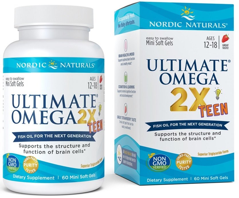Nordic Naturals Ultimate Omega Teen Omega-3 60 kapsulių