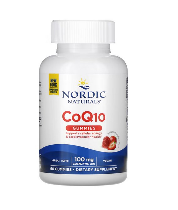 NORDIC NATURALS CoQ10 guminukai - kofermentas Q10 100 mg 60 guminukų