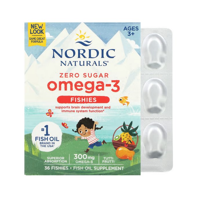 NORDIC NATURALS Nordic Omega-3 žuvytės 36 guminukai