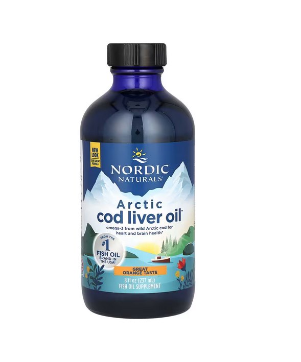NORDIC NATURALS Arkties menkių kepenų aliejus su apelsinų skoniu 237 ml