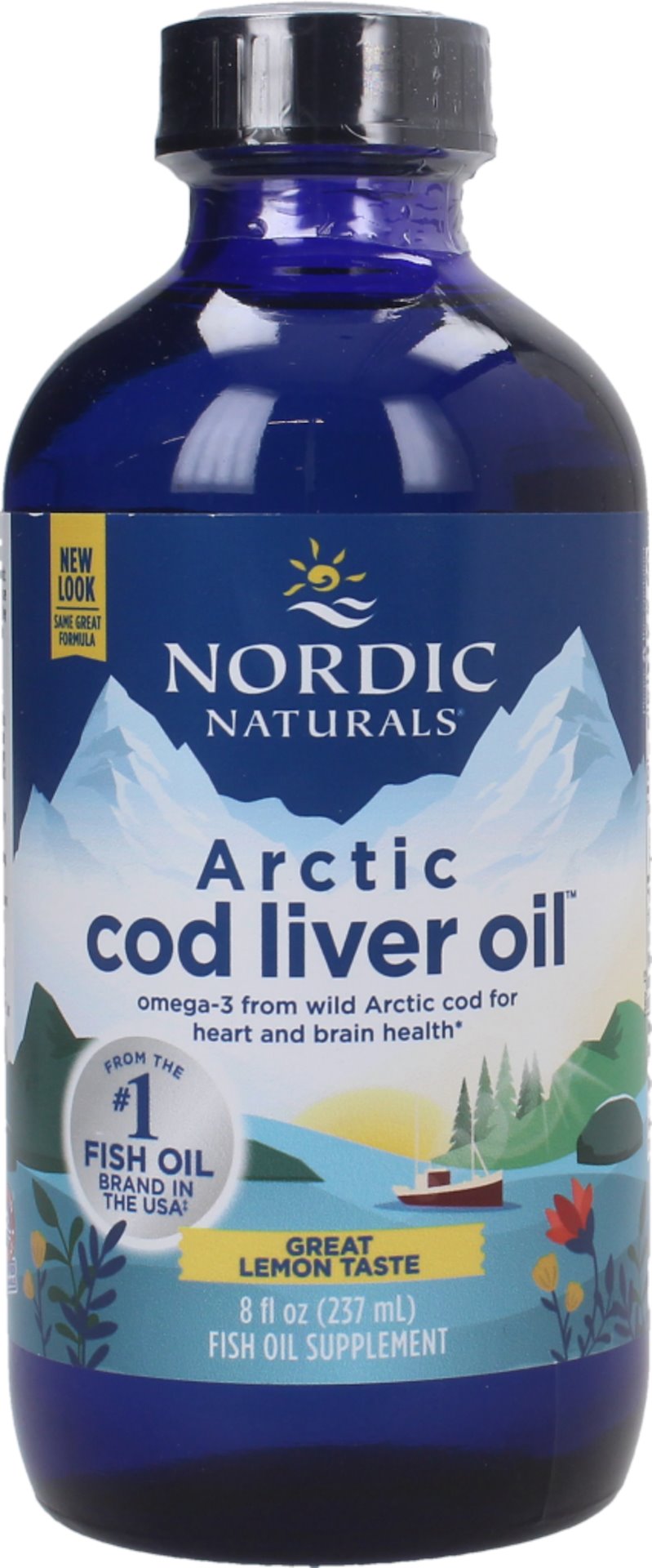 NORDIC NATURALS Arkties menkių kepenų aliejus su citrina 237 ml