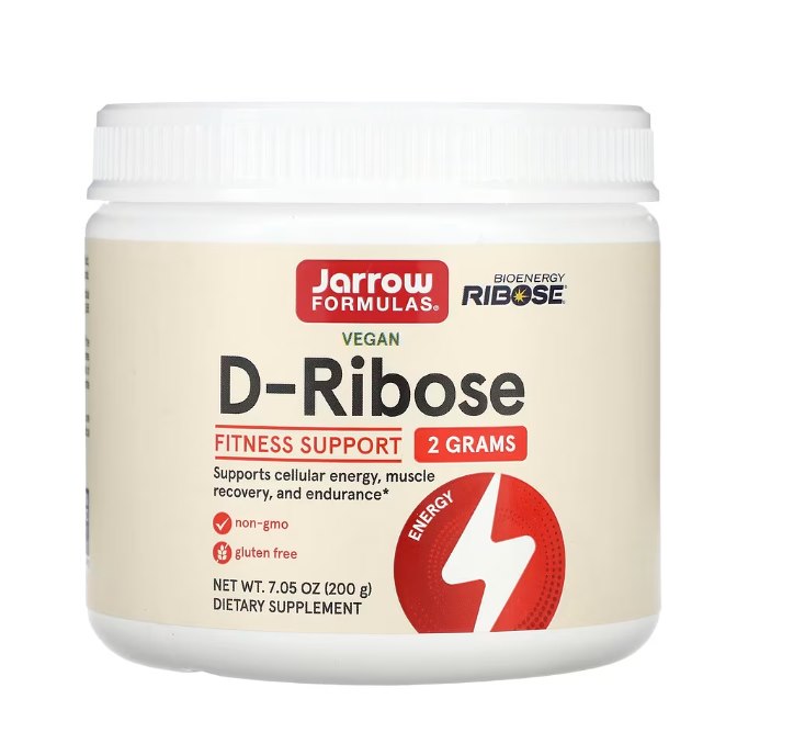 JARROW FORMULAS D-Ribose - ribozės milteliai 200 g