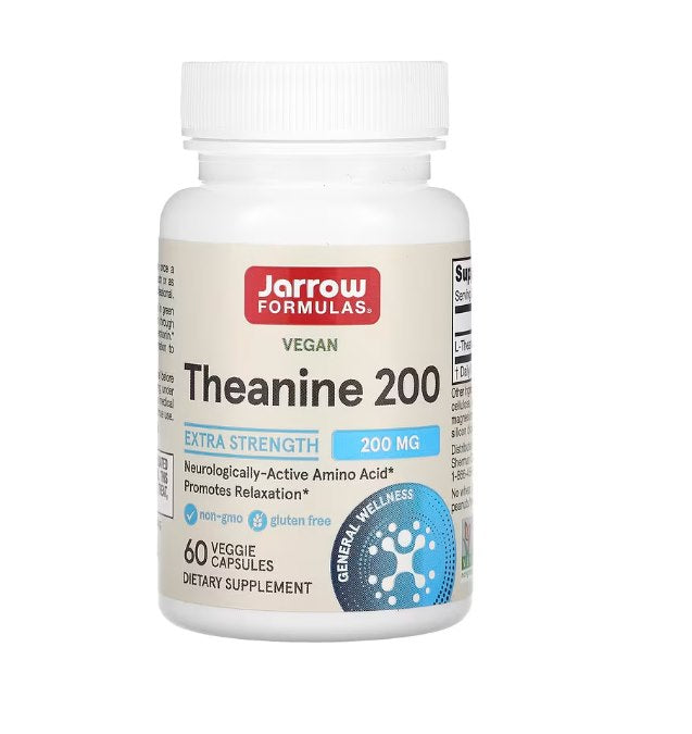 JARROW FORMULAS L-Teaninas 200 mg - Sunteaninas 60 kapsulių