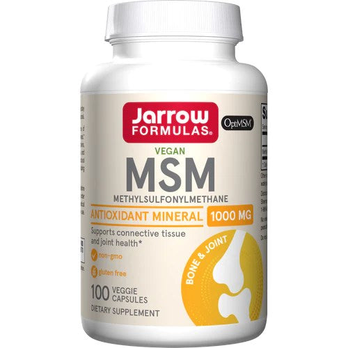 JARROW FORMULAS MSM OptiMSM 1000 mg 100 kapsulių