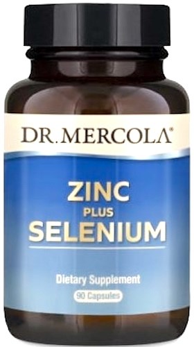 DR. MERCOLA Zinc plus Selenium - cinkas ir selenas 90 kapsulių
