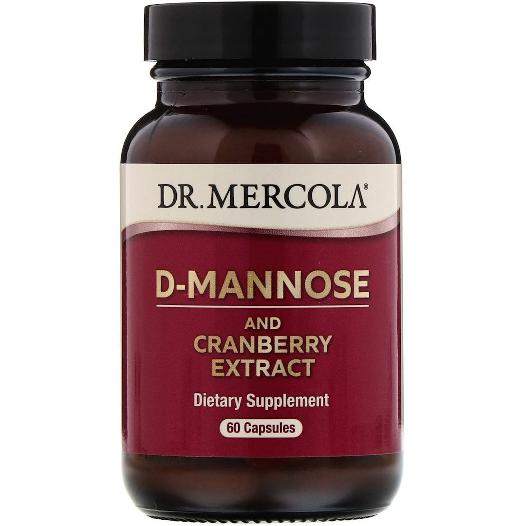 DR. MERCOLA D-manozė su spanguolėmis 60 kaps.