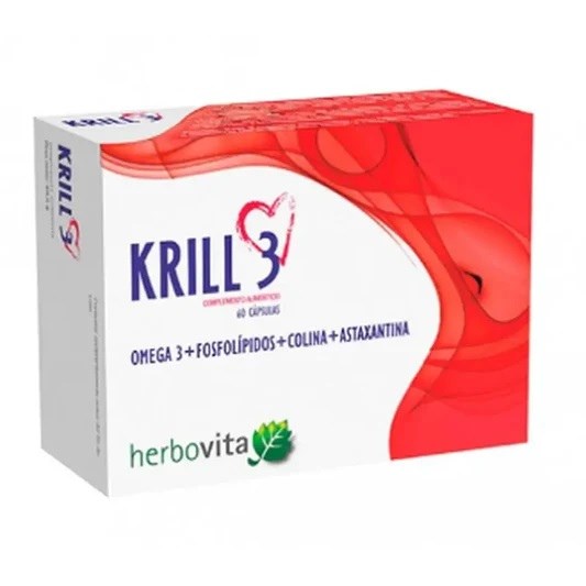 HERBOVITA Krill 3 60 kapsulių