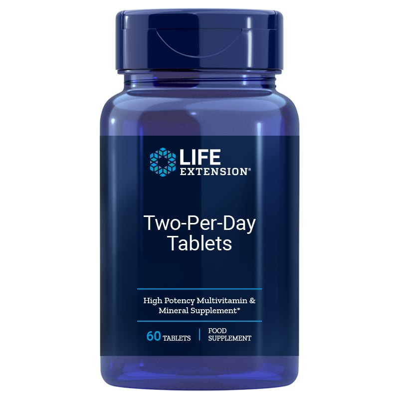 Life Extension Dvi tabletės per dieną ES 60 tablečių