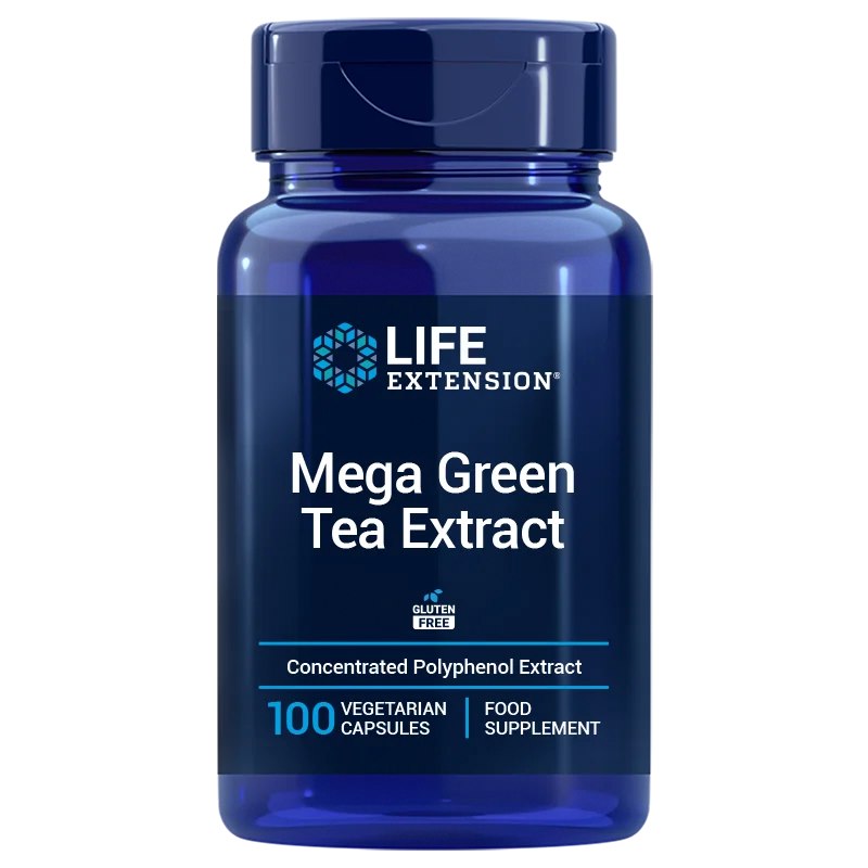 Life Extension Mega žaliosios arbatos ekstraktas 725 mg ES 100 kapsulių