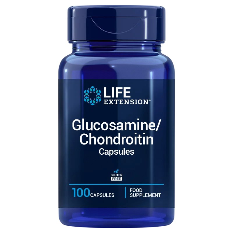 Life Extension Gliukozamino/chondroitino kapsulės ES 100 kaps.