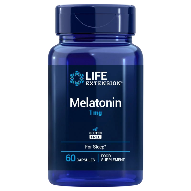 Life Extension Melatoninas 1 mg ES 60 kapsulių