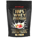 Activlab 100 % išrūgų baltymų papildas, braškių - 500 g - Magnis.lt
