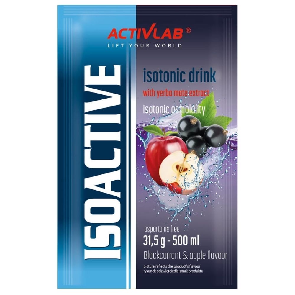 Activlab Isoactive funkcinis izotonikas su Yerba Mate, juodaisiais serbentais ir obuoliais - 20 paketėlių