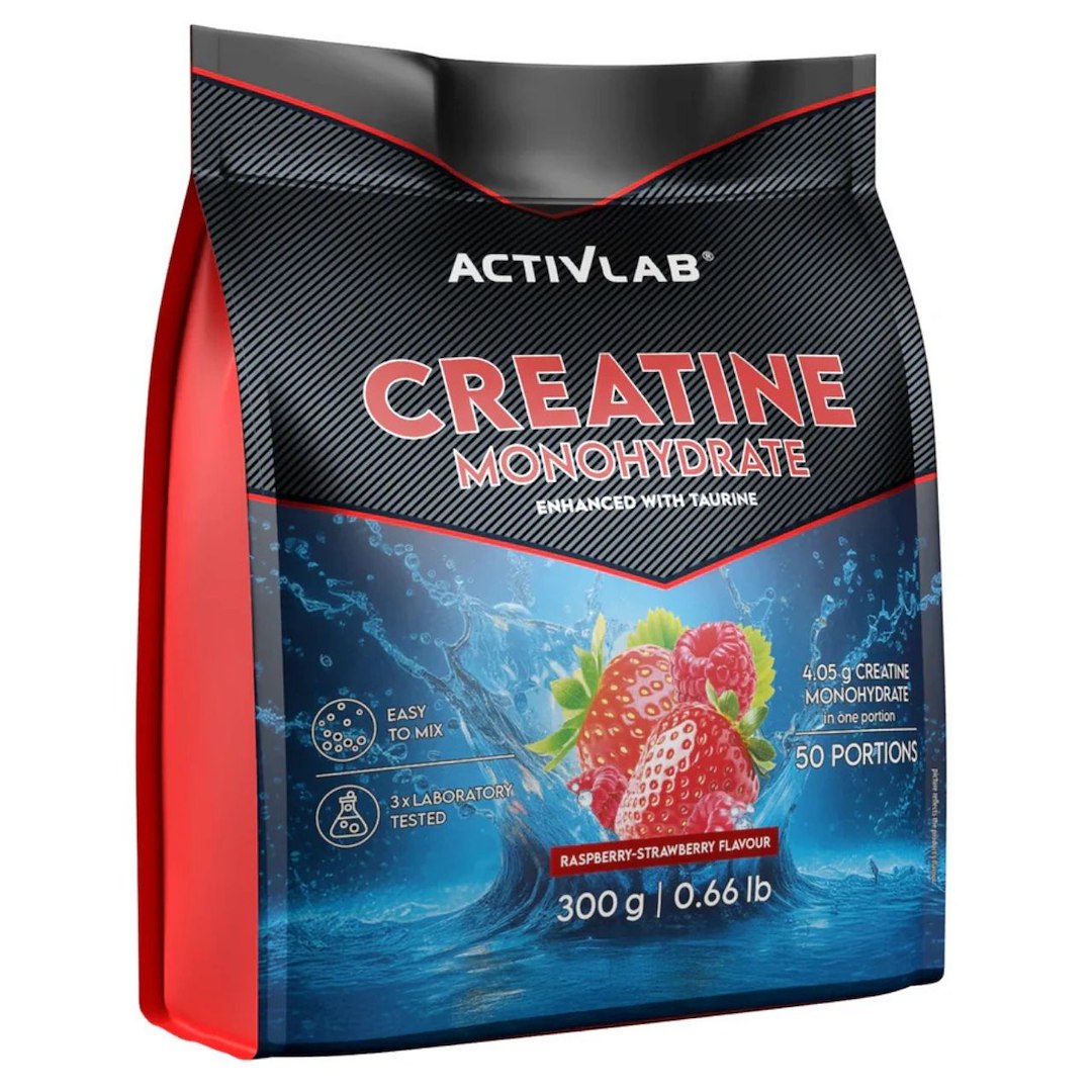 Olimp Kreatino monohidratas, aviečių ir braškių - 300 g