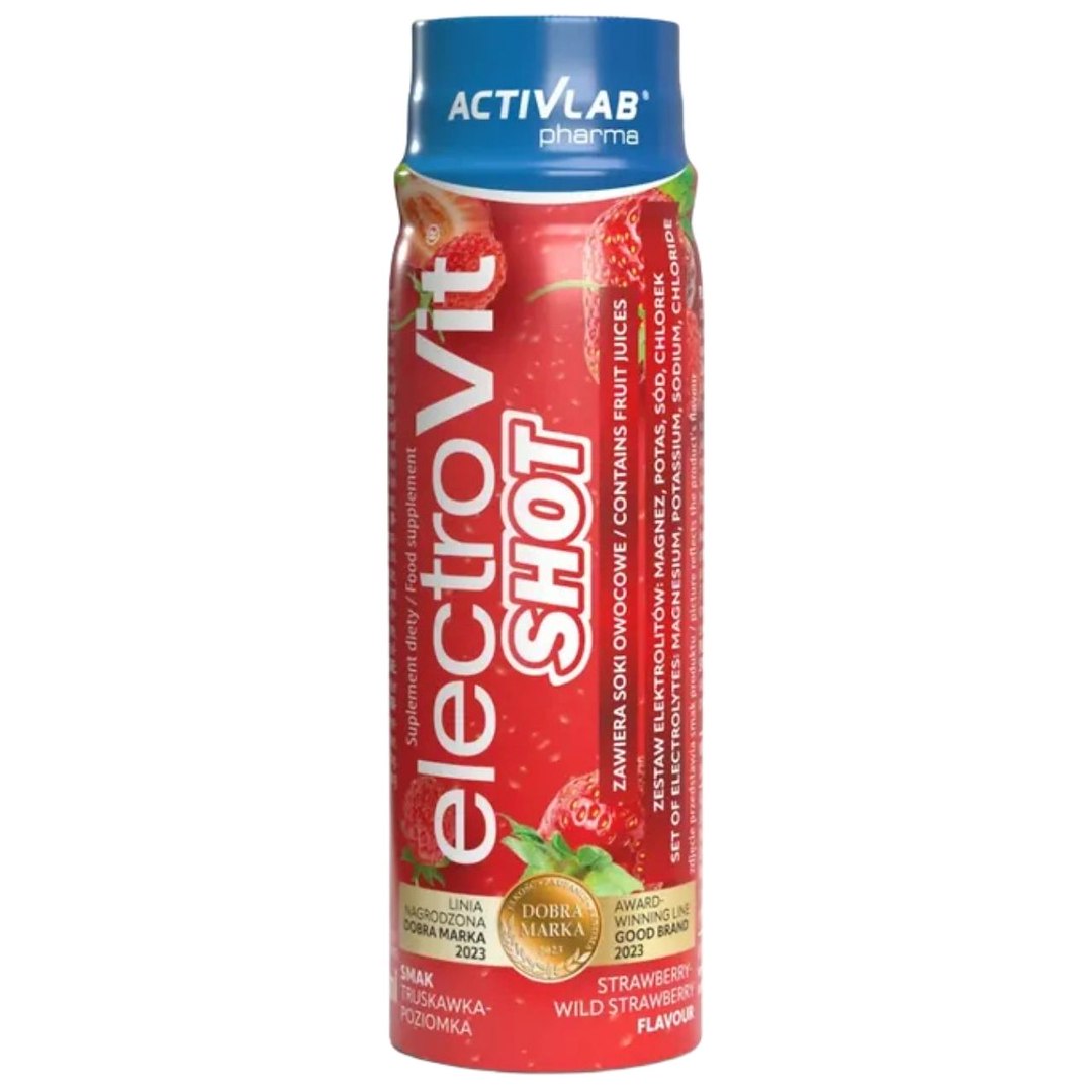 Activlab ElectroVit Shot prieš treniruotę, braškių ir persikų - 80 ml