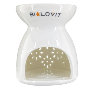 Bilovit keraminis aromatinis židinys eteriniams aliejams - baltas